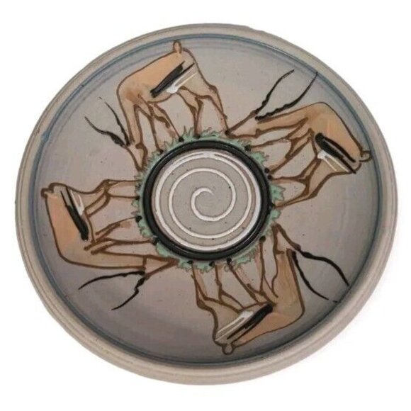 Donn Hedman Studio Pottery Platter Gazelle Stoneware...